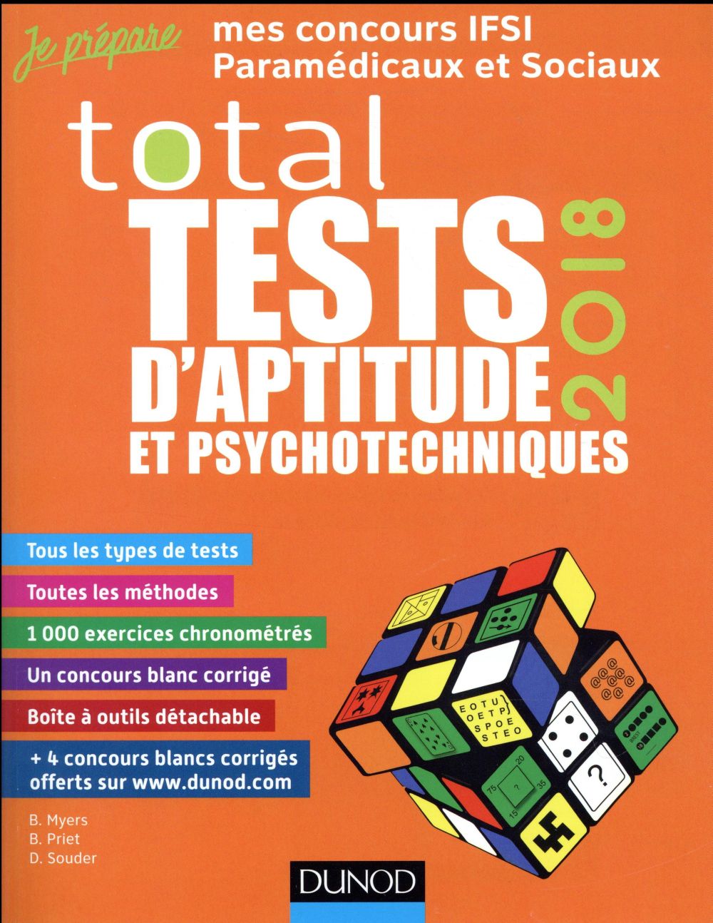 Je prépare : total tests d'aptitude et psychotechniques (édition 2018)