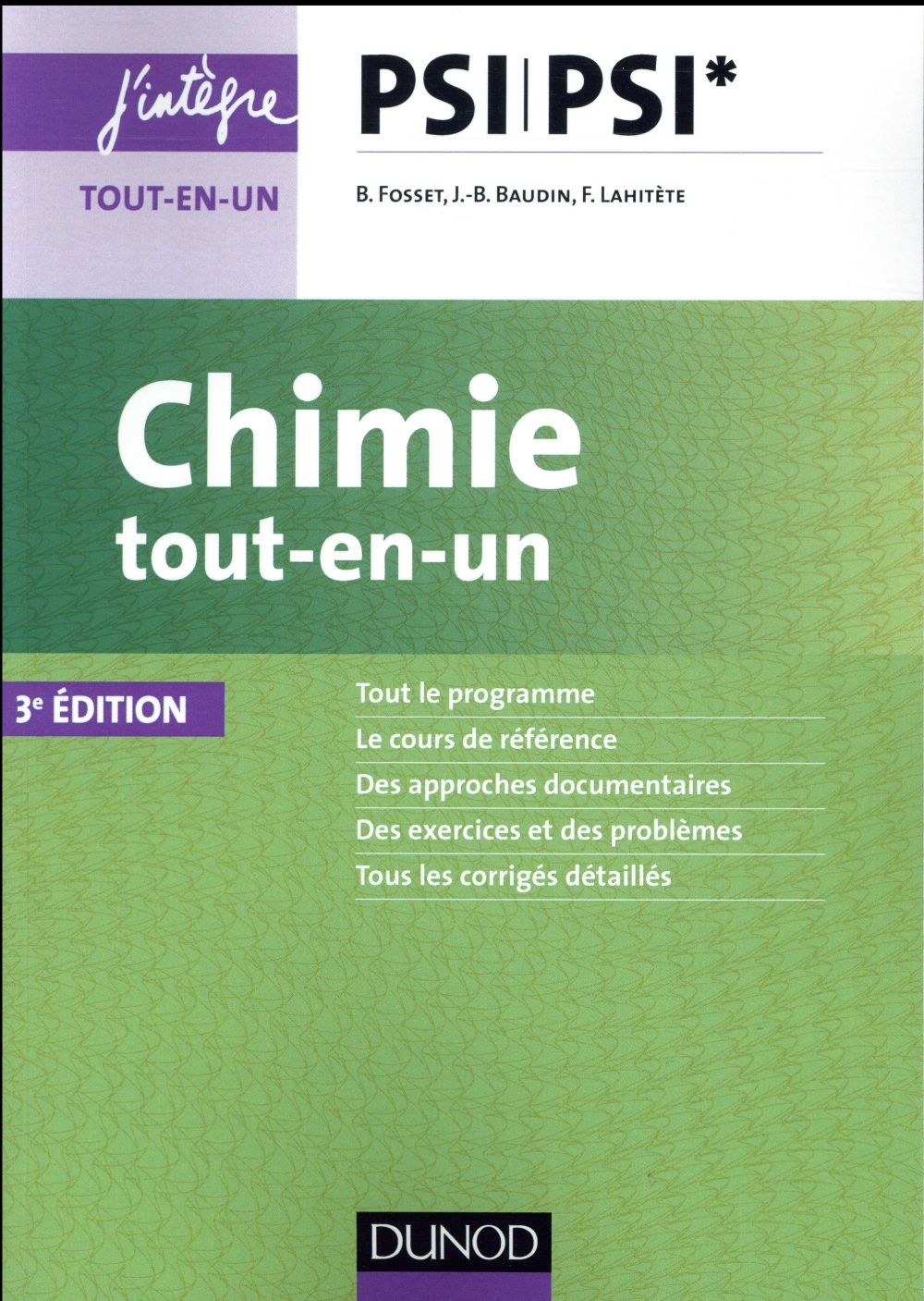 Chimie tout-en-un psi-psi* - 3ed (3e édition)