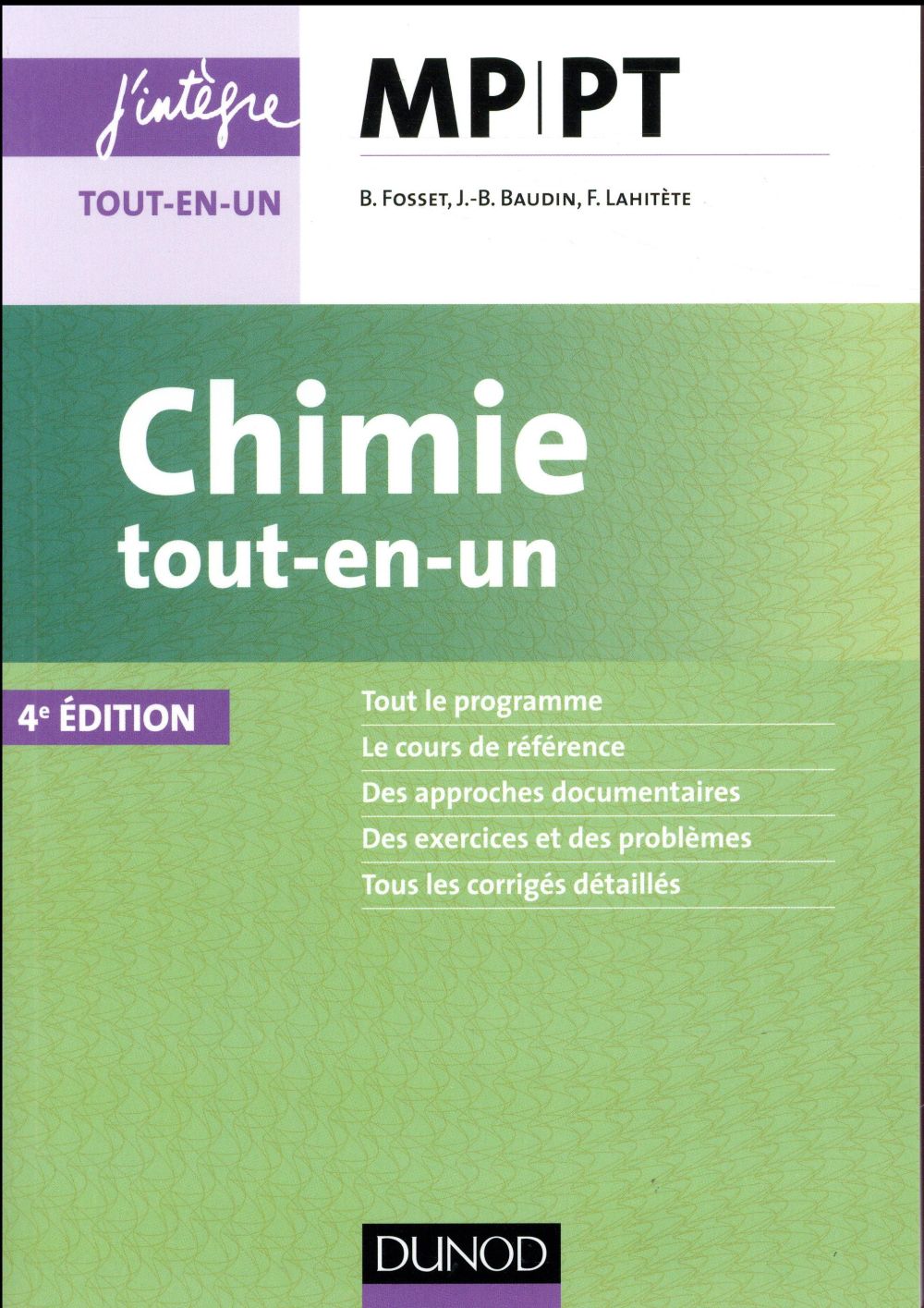 Chimie tout-en-un MP-PT (4e édition)