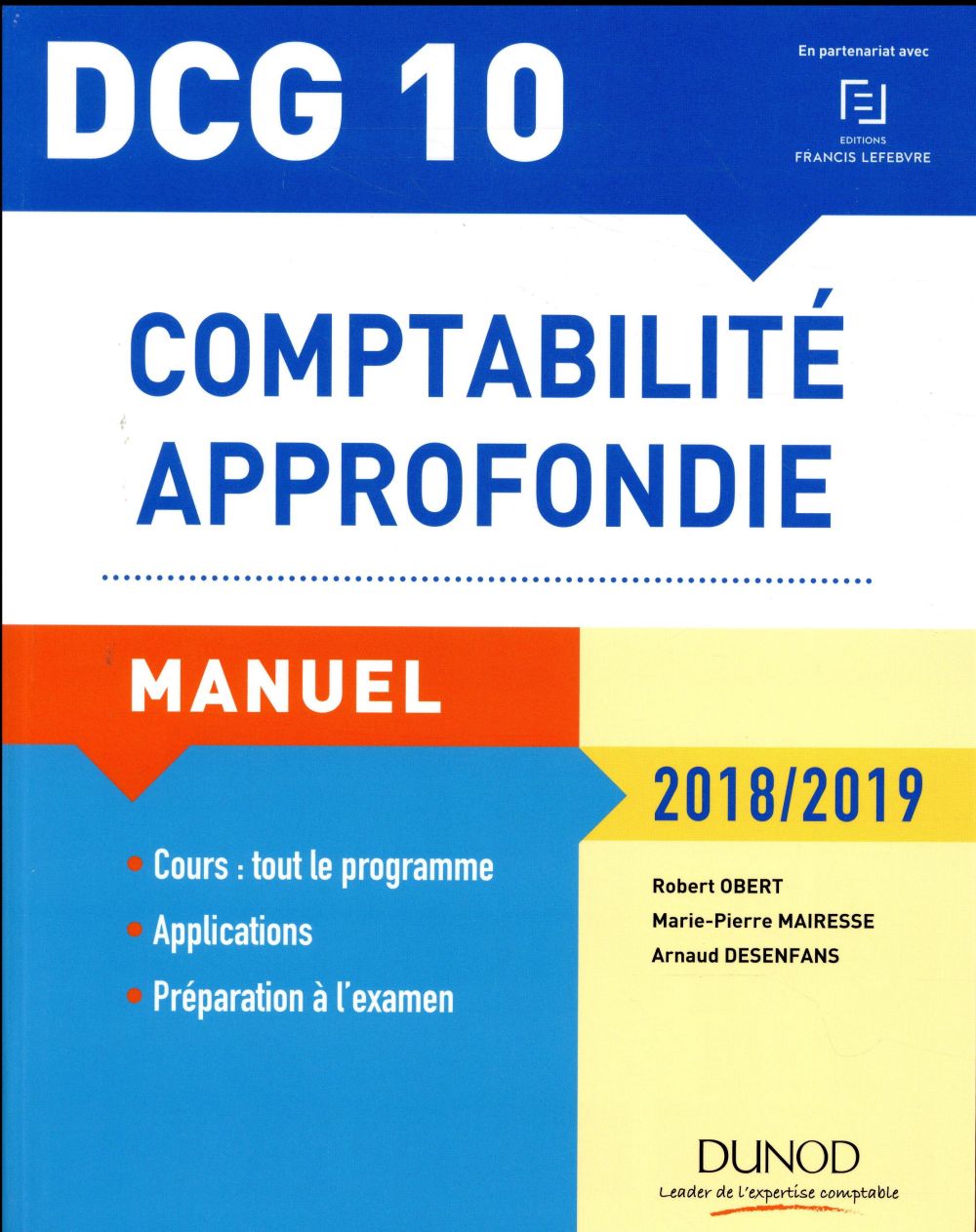Comptabilité approfondie ; manuel (édition 2018/2019)