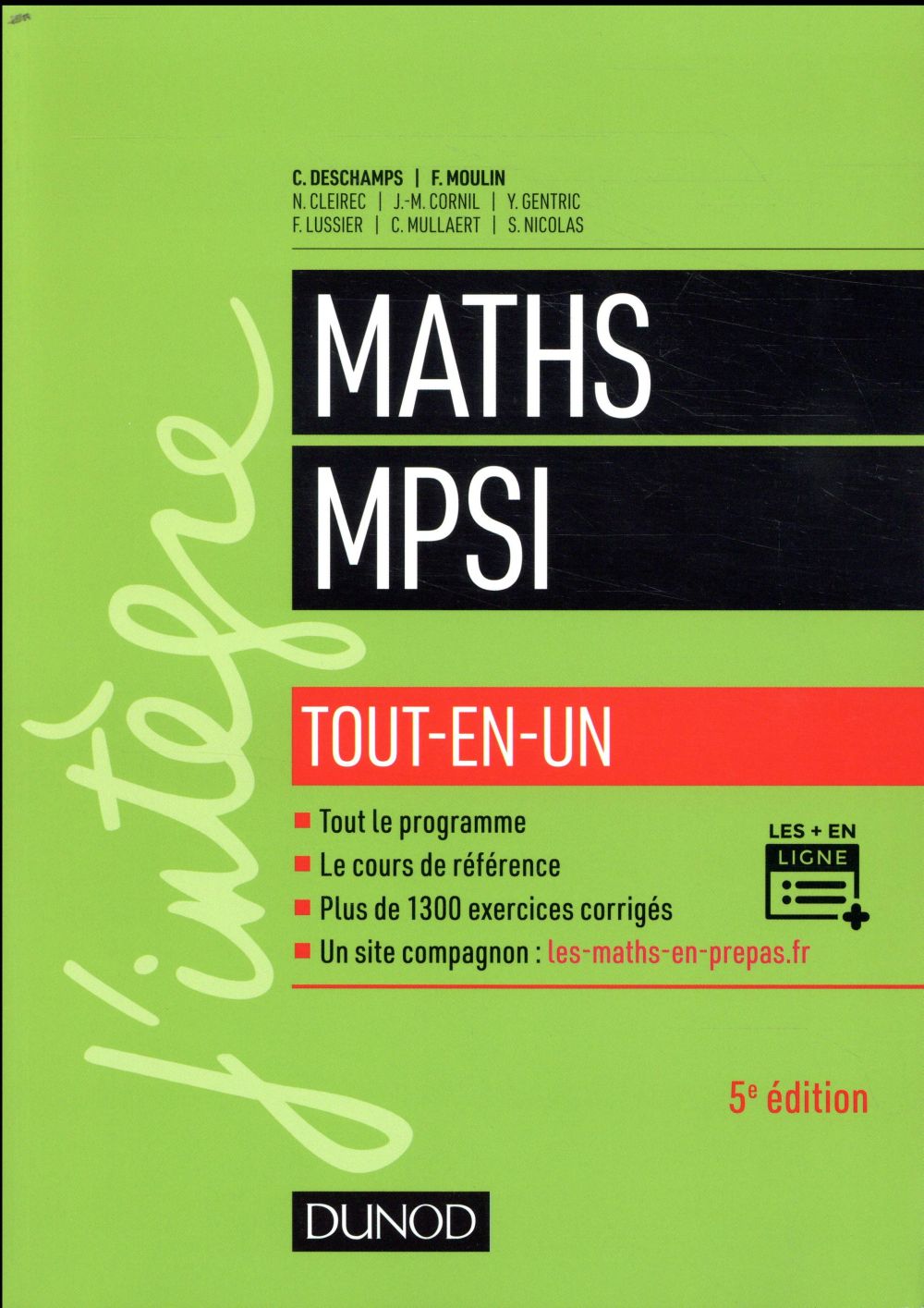 Mathématiques tout-en-un MPSI (5e édition)