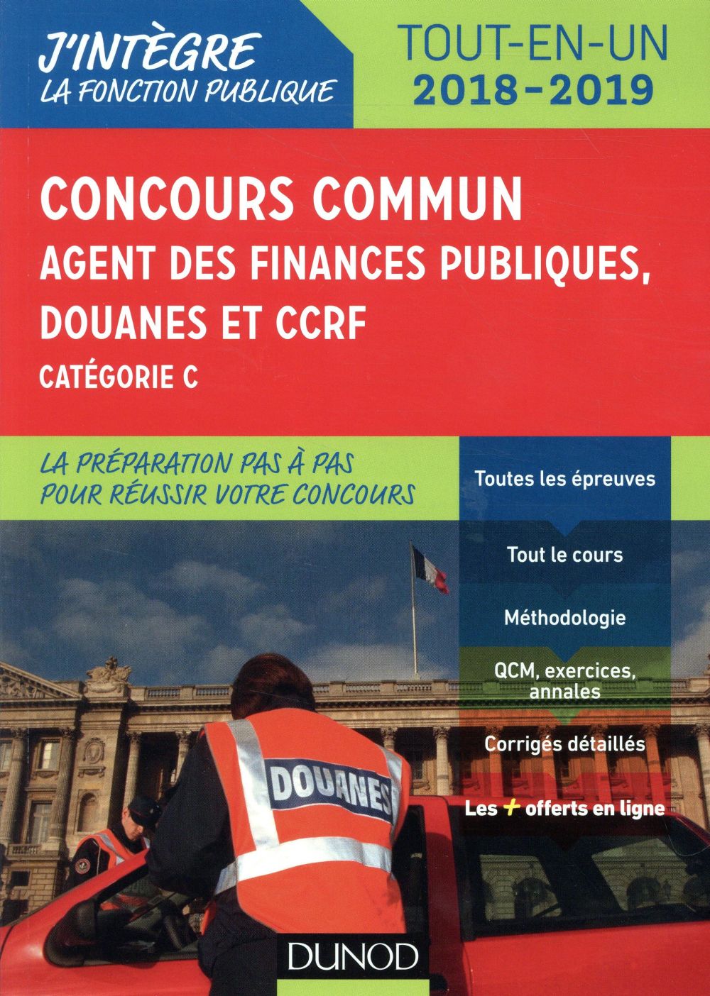 Concours commun agent des finances publiques, douanes et ccrf - 2018/2019 - categorie c - tout-en-un