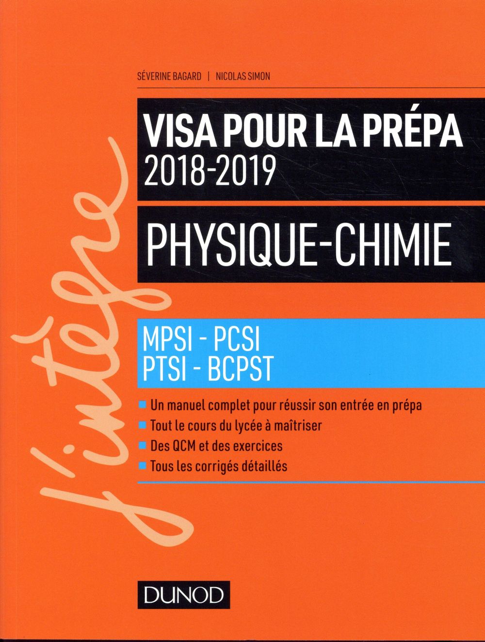Physique-chimie - visa pour la prepa 2018-2019- mpsi-pcsi-ptsi-bcpst 2018-2019 (5e édition)