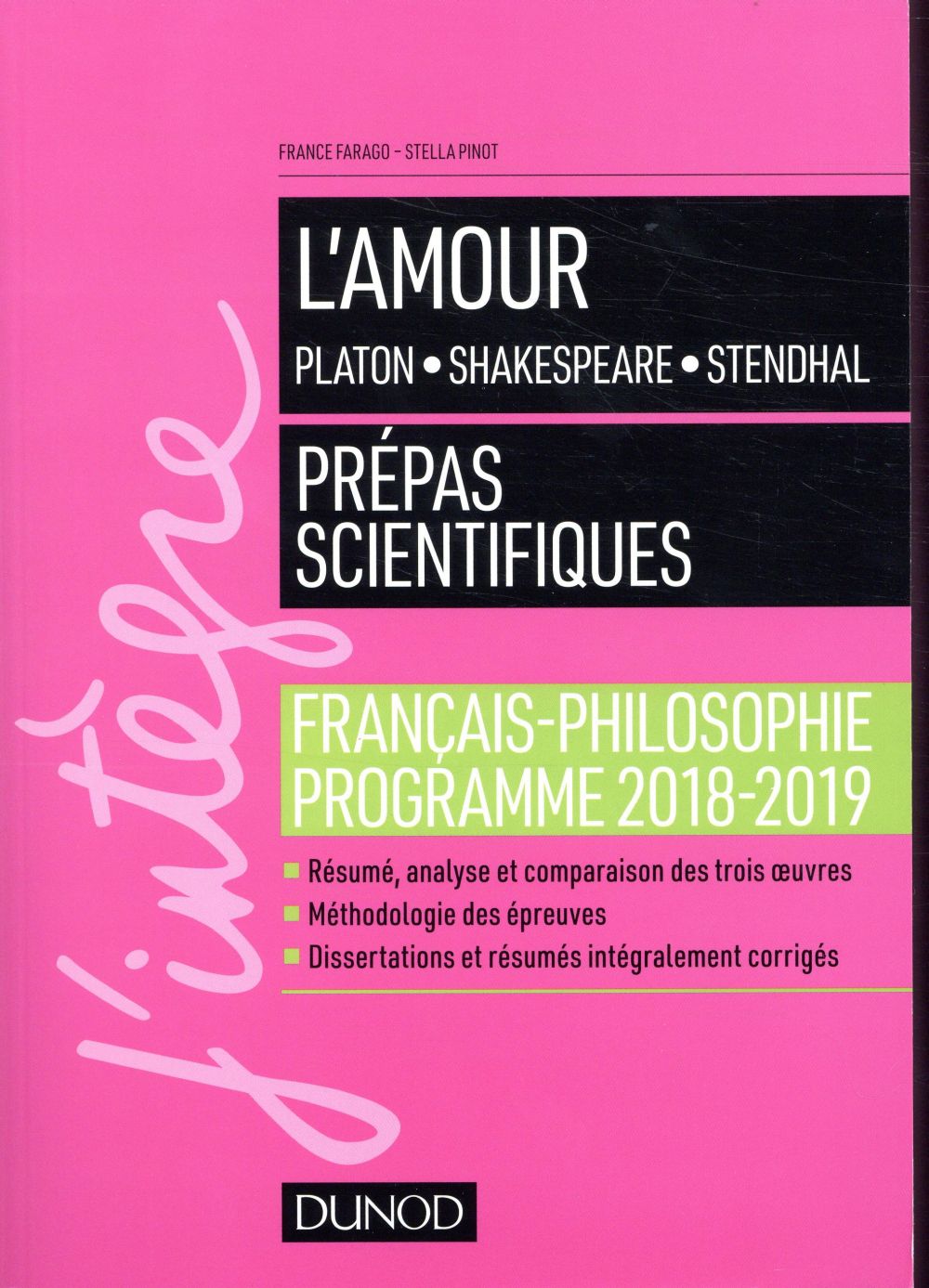 L'amour ; épreuve de français-philosophie prépas scientifiques (édition 2018/2019)
