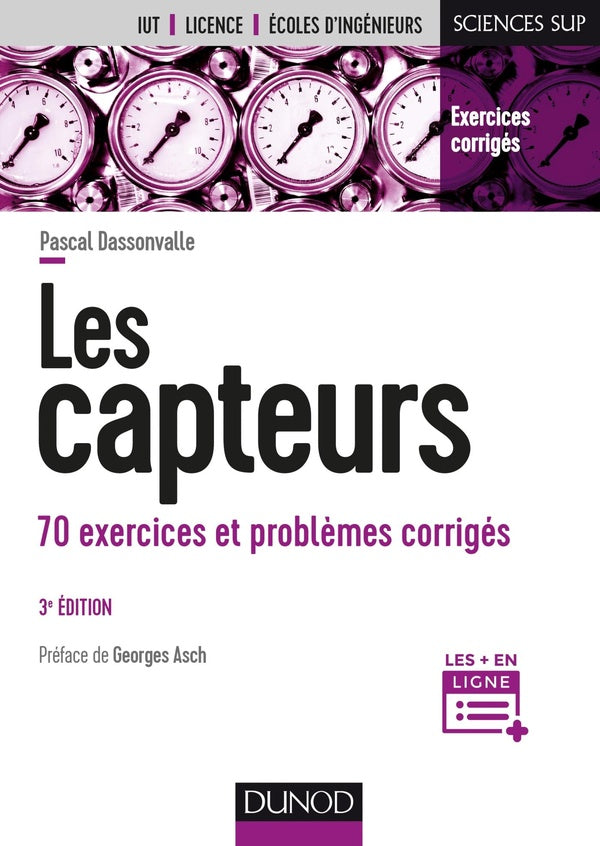 Les capteurs ; 70 exercices et problèmes corrigés