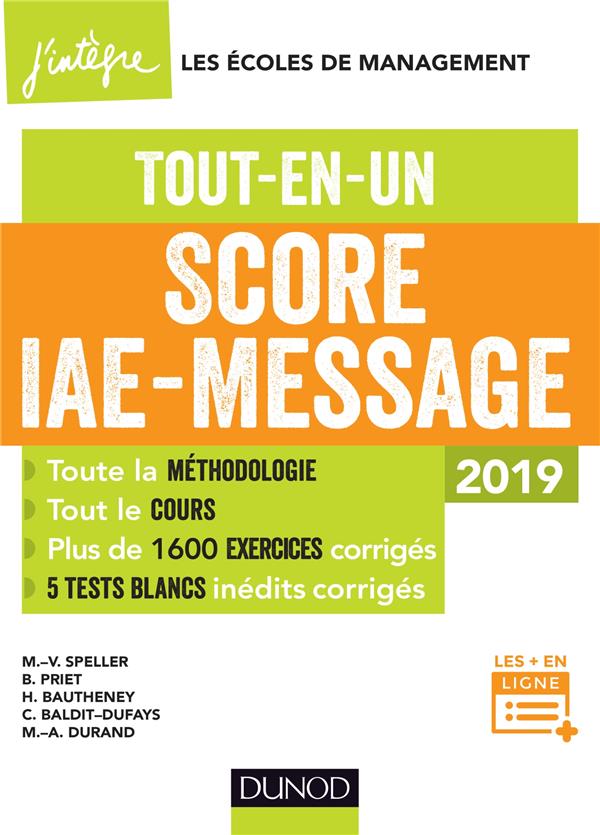 Score IAE-message tout-en-un (édition 2019)