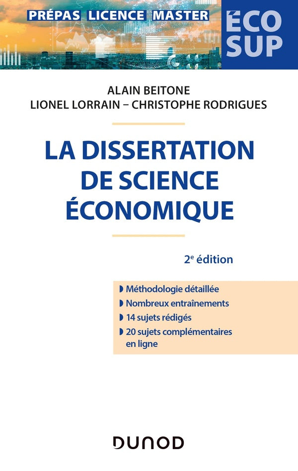La dissertation de science économique (2e édition)