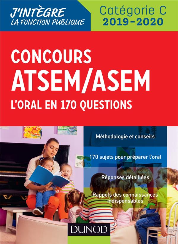 Concours atsem/asem 2019/2020 - l'oral en 170 questions (édition 2019/2020)