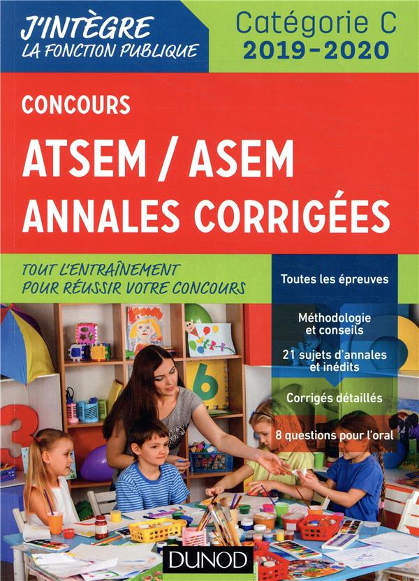 Concours atsem/asem - annales corrigees - concours 2019-2020 (édition 2019/2020)