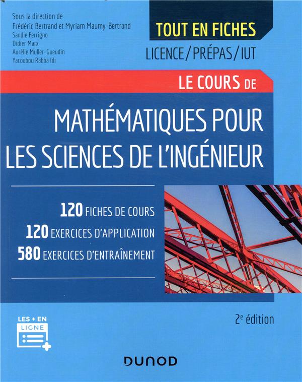 Tout en fiches ; mathématiques pour les sciences de l'ingénieur (2e édition)