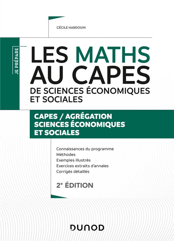 Je prépare : les maths au CAPES de sciences économiques et sociales (2e édition)