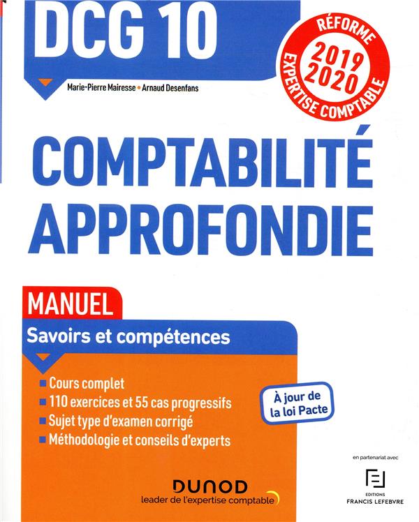 DCG 10 ; comptabilité approfondie ; manuel (édition 2019/2020)