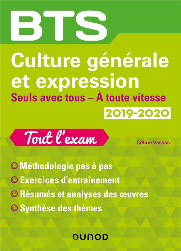 BTS : tertiaire -  culture générale et expression ; seuls avec tous / thème (édition 2019/2020)