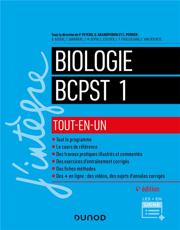 4 - cours tout-en-un - biologie tout-en-un BCPST 1re année (4e édition)