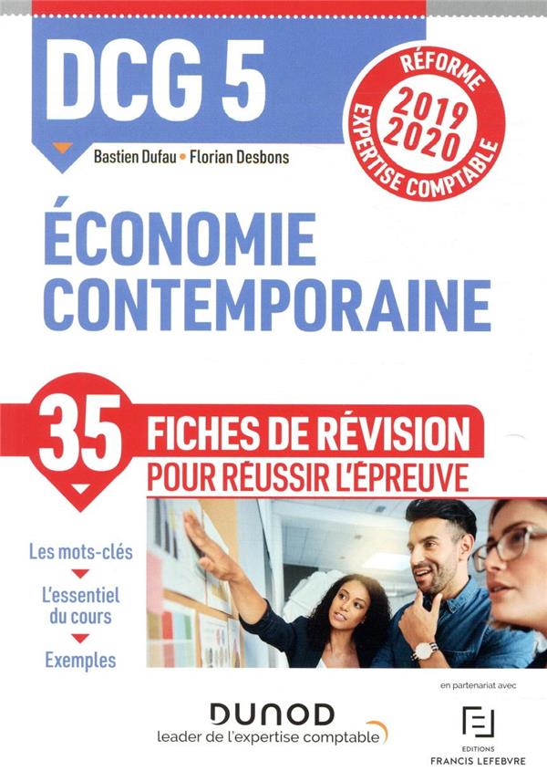 DCG5 ; économie contemporaine - fiches de révision - réforme 2019-2020 - réforme expertise comptable (édition 2019/2020)