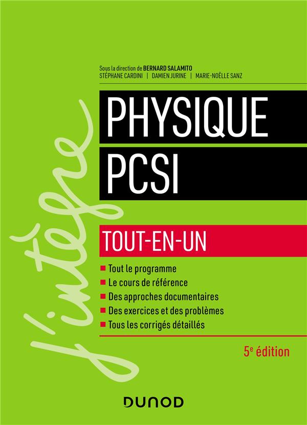 Physique PCSI ; tout-en-un (5e édition)
