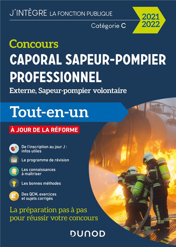 Concours sapeur-pompier professionnel ; concours externe et interne ; catégorie C (édition 2021/2022)
