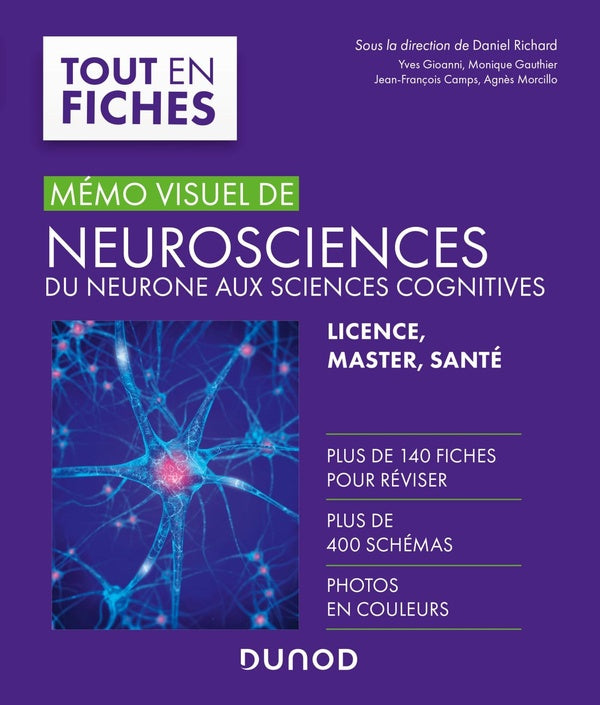 Mémo visuel de neurosciences ; du neurone aux sciences cognitives