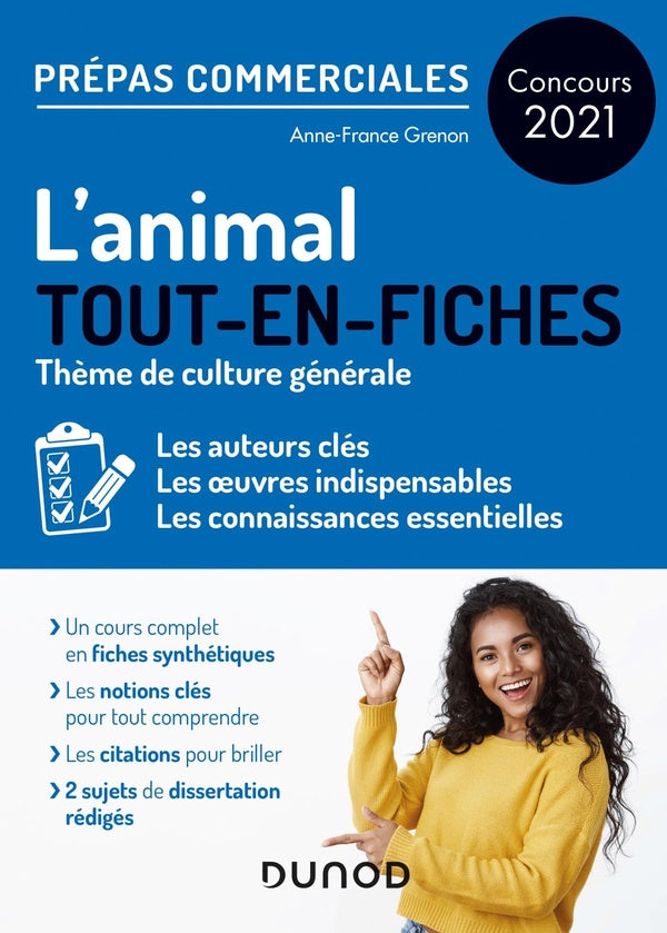 L'animal ; prépas commerciales ; tout-en-fiches (édition 2021)