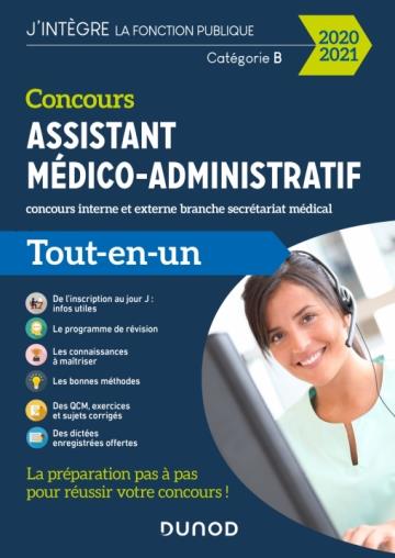 Concours assistant medico-administratif 2020-2021 - tout-en-un cours externe et interne - tout-en-un (édition 2020/2021)