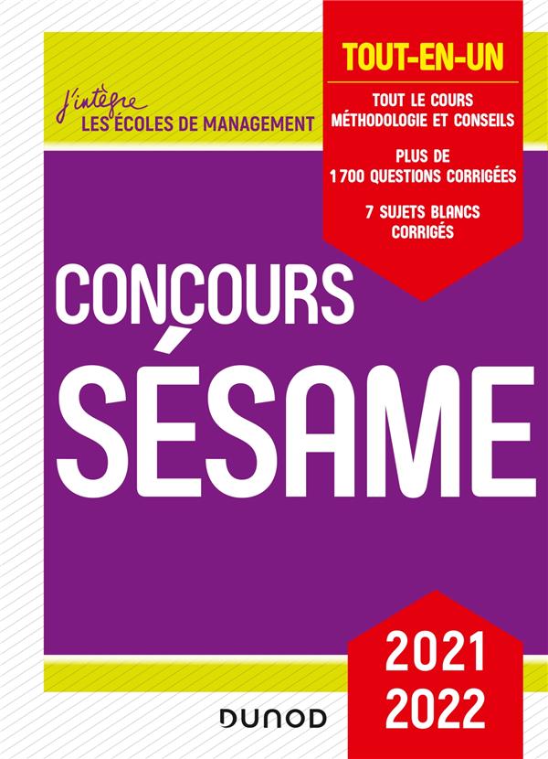Concours Sésame ; tout-en-un (édition 2021/2022)