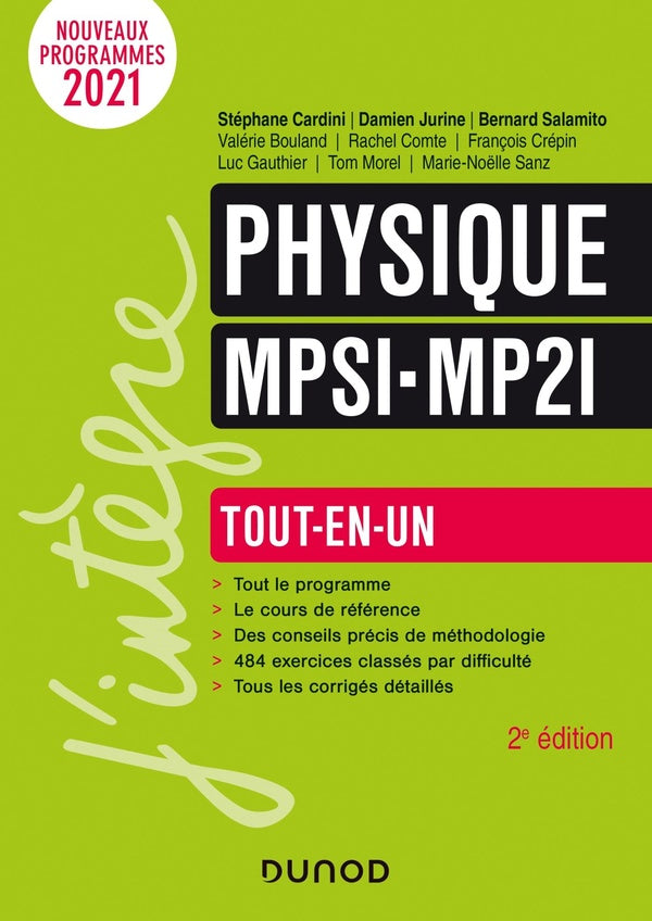 Physique MPSI-MP2I; tout-en-un (2e édition)