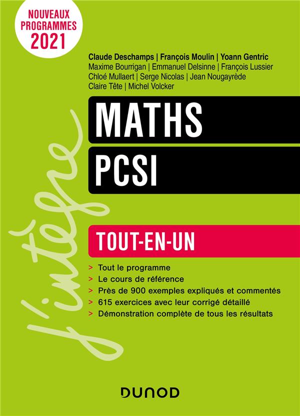 Maths PCSI ; tout-en-un
