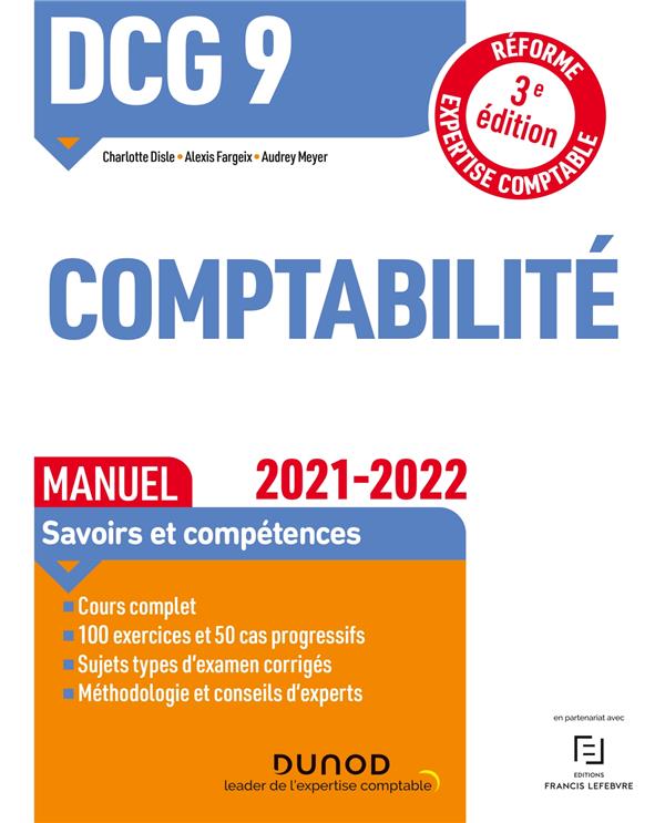DCG 9 : introduction à la comptabilité ; manuel (édition 2021/2022)