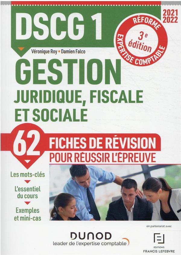 DSCG 1 : gestion juridique, fiscale et sociale ; fiches de révision (édition 2021/2022)
