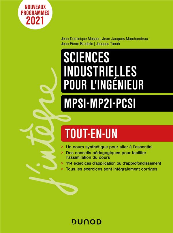 Sciences industrielles MPSI-PCSI ; tout-en-un