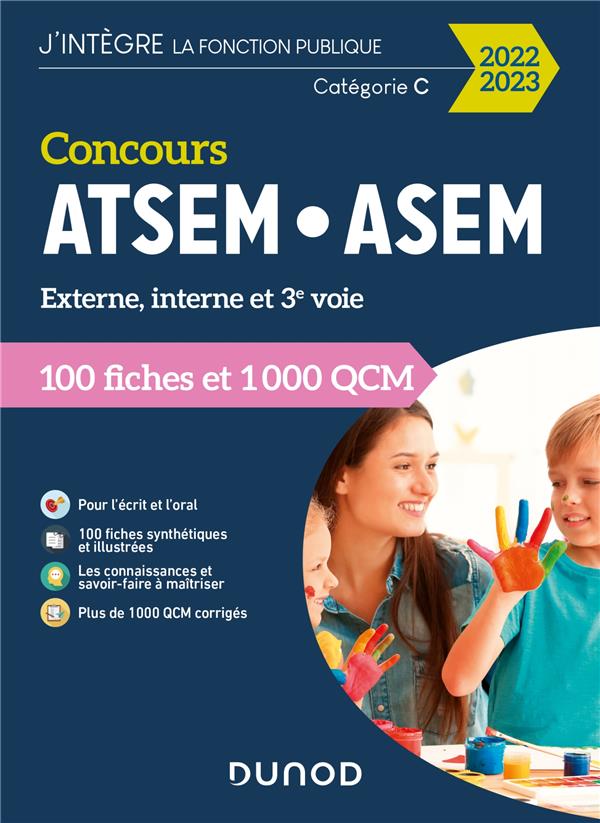 Concours ATSEM/ASEM : 100 fiches et 1 000 QCM (édition 2022/2023)