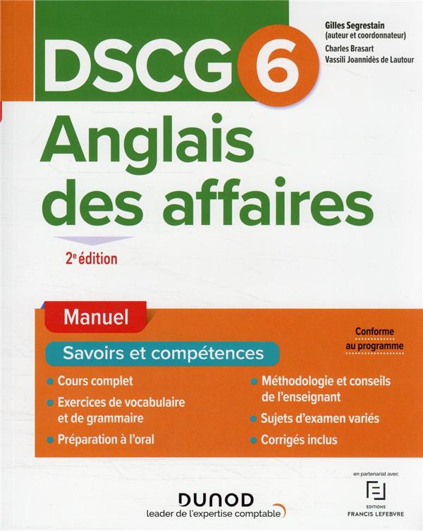 DSCG 6 : anglais des affaires ; manuel (2e édition)