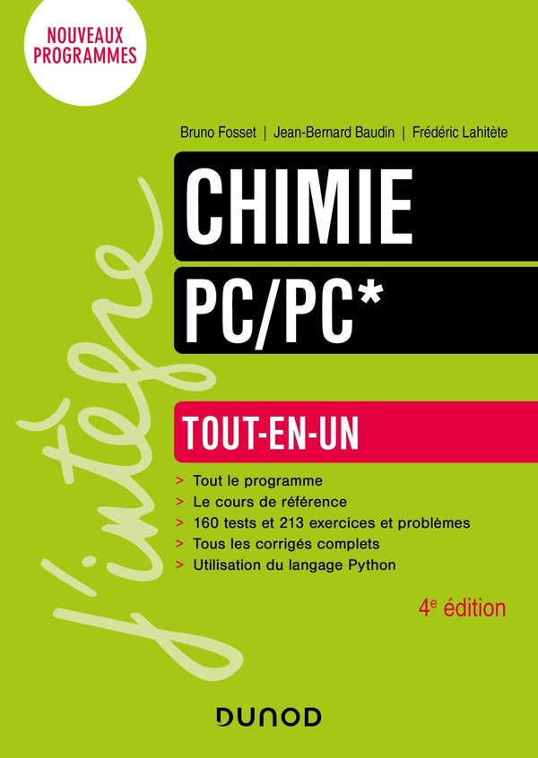 Chimie ; PC/PC* ; tout-en-un (4e édition)