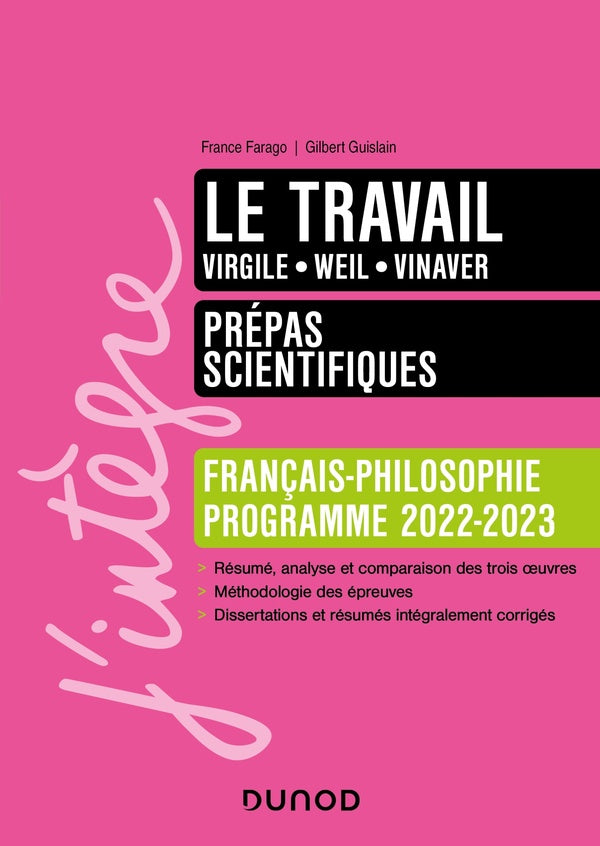 Le travail ; prépas scientifiques français-philosophie (édition 2022/2023)