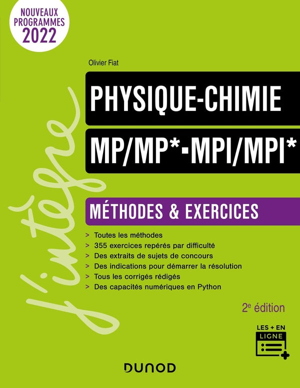 Physique-chimie ; MP/MP*-MPI-MPI* ; méthodes et exercices (2e édition)