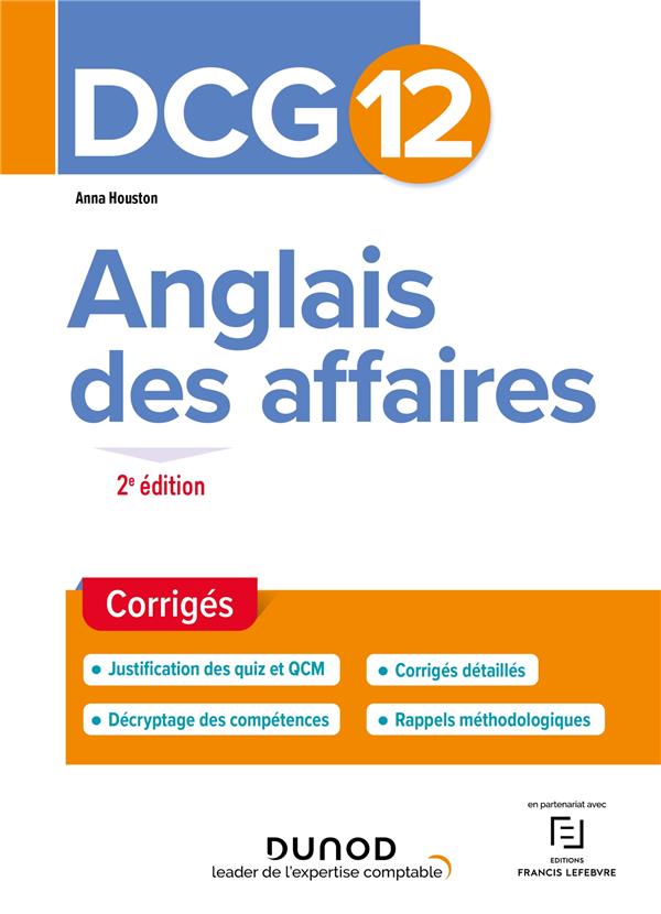 DCG 12 : anglais des affaires ; corrigés (2e édition)