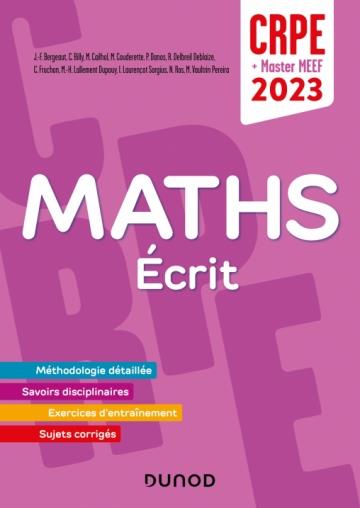 Je prépare : concours professeur des écoles ; mathématiques ; écrit / admissibilité