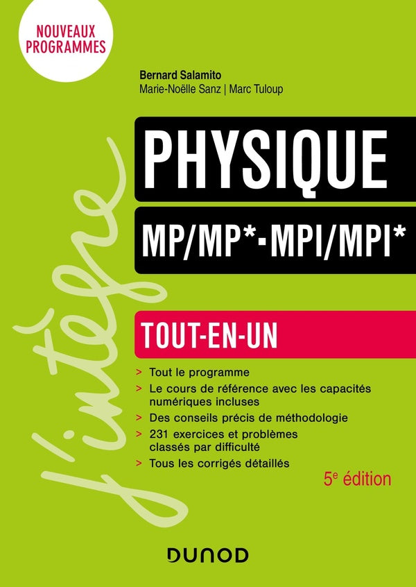 Physique ; MP/MP*-MPI/MPI* ; tout-en-un (5e édition)