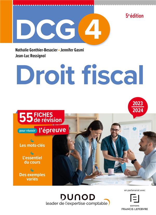 DCG 4 : droit fiscal ; fiches de révision (édition 2023/2024)