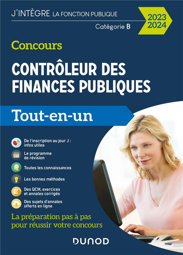 Concours contrôleur des finances publiques ; catégorie B ; tout-en-un (édition 2023/2024)