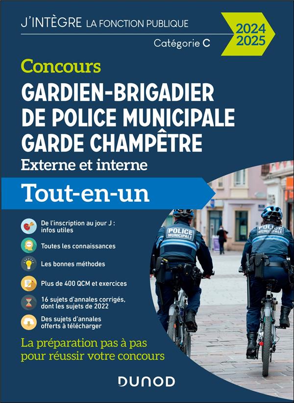 Concours gardien-brigadier de police municipale - garde champêtre ; catégorie C ; tout-en-un (édition 2023/2024)