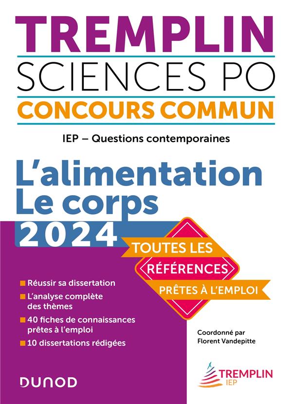 IEP questions contemporaines ; l'alimentation. le corps (édition 2024)