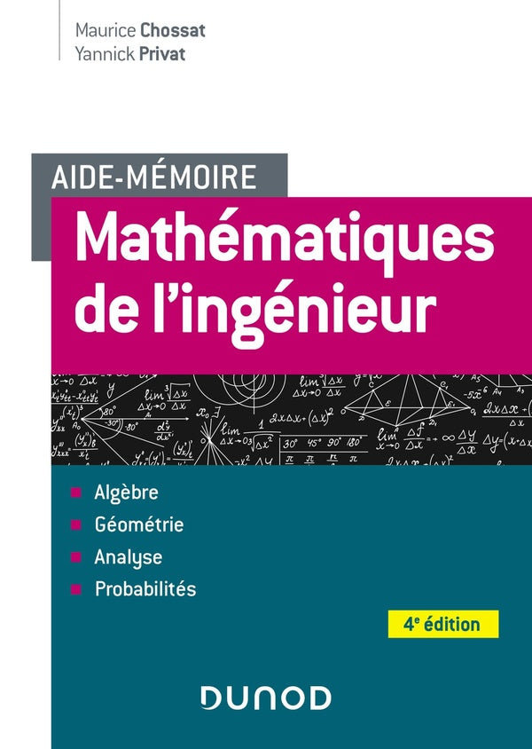 Aide-mémoire : mathématiques de l'ingénieur (4e édition)