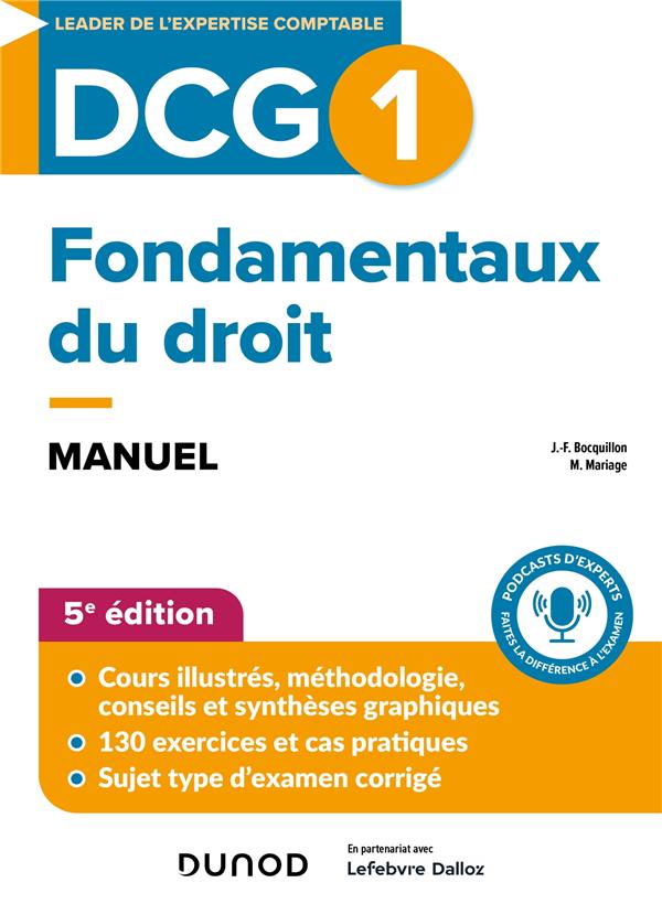 DCG 1 : Fondamentaux du droit ; Manuel (édition 2024/2025)