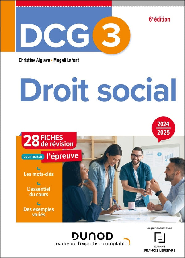 DCG 3 : Droit social ; Fiches de révision (édition 2024/2025)