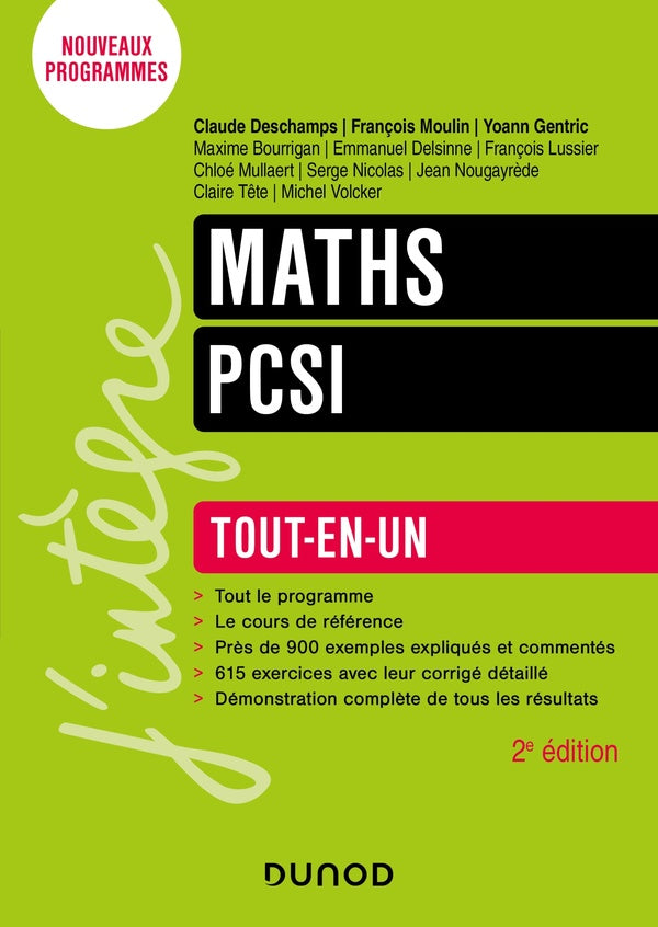 Maths ; PCSI ; Tout-en-un (2e édition)