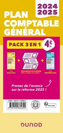 Plan comptable général : Pack 3 en 1 ; + Plan comptable réforme 2025 + docs de synthèse