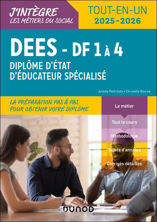 DEES : Diplôme d'État d'éducateur spécialisé ; DF 1 à 4 : Tout-en-un (édition 2025/2026)