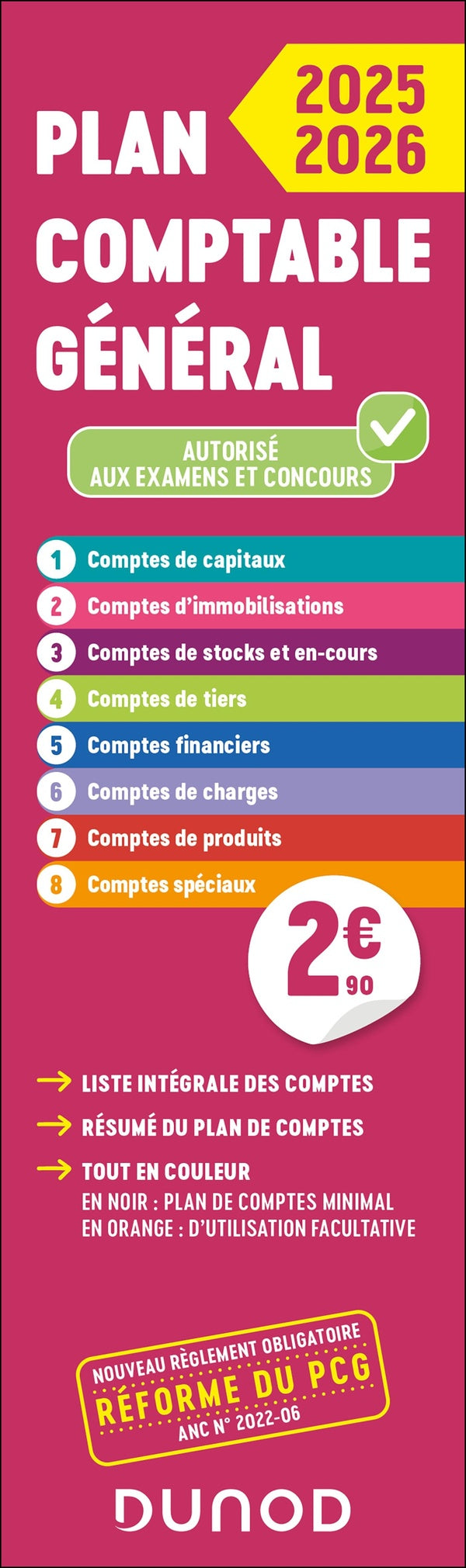 Plan comptable général : Liste intégrale des comptes (édition 2025/2026)