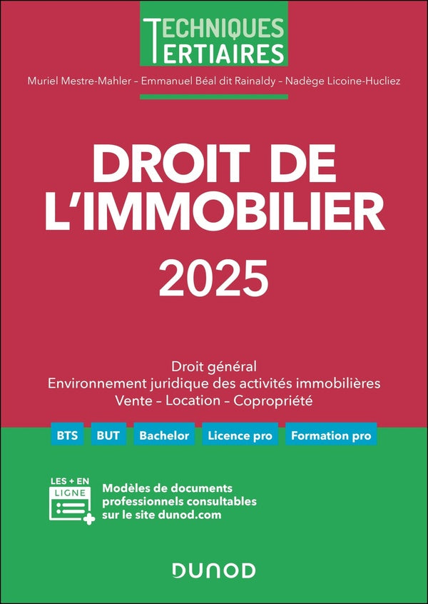 Droit de l'immobilier (édition 2025)